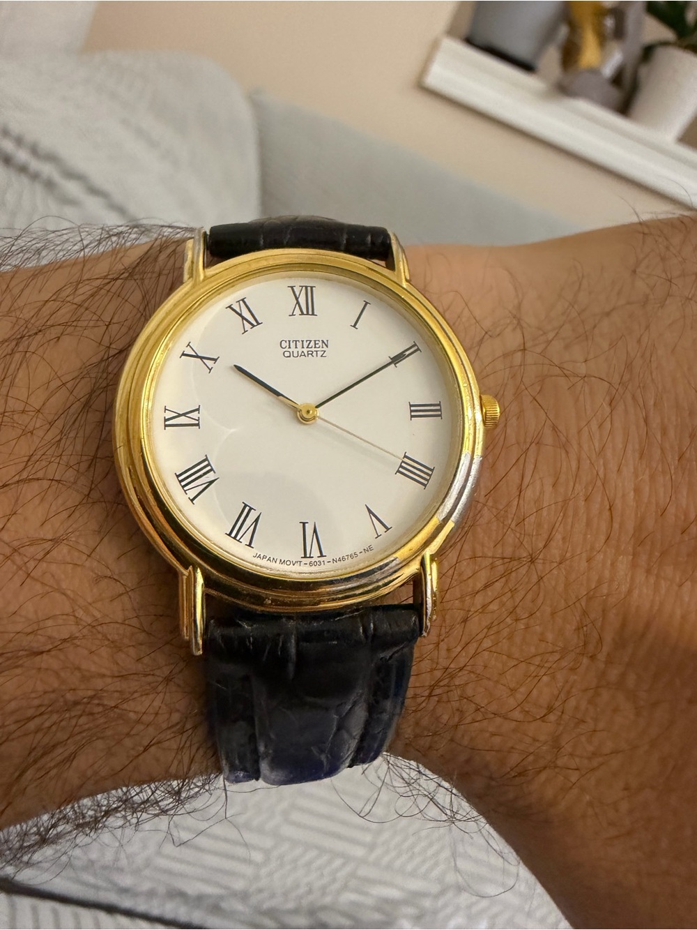 Vintage Citizen Quartz Watch 6031-S52489 May 1990 Roman Dial Working Dress -Read - Picture 1 of 12
